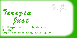 terezia just business card